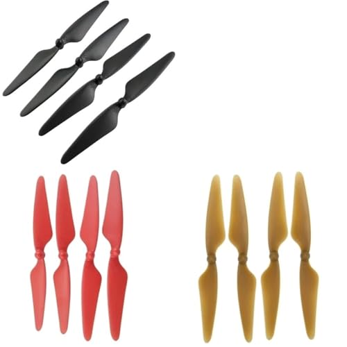 Hélices de drone Hubsan H501M pour vol en extérieur - Kit coloré 12 pièces de rechange