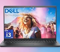 Dell Vostro 15.6" Business Laptop, 12th Gen Intel Core i3 (Turbo Up to 4.4GHz), 16GB RAM, 512GB SSD, FHD Display, Wi-Fi 6, Ethernet Port, SD Card Reader, HDMI, Windows 11 Pro