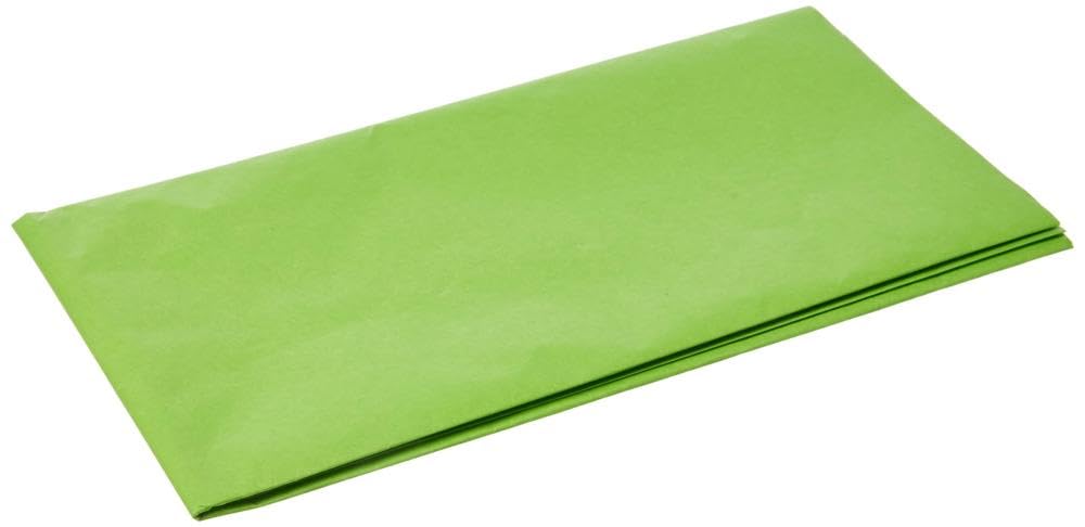 Baier Schneider &Tissue Paper 50 x 70 CM, Green, 1 Candle: 5 Sheets, Pack of 10
