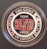 MRC POKER Hand Painted Poker Card Guard Protector - Texas Hold'em Poker Silver