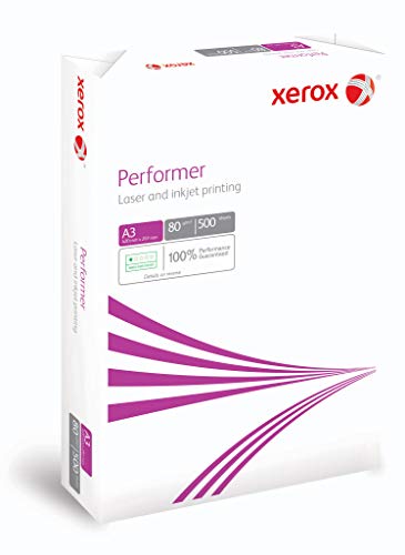Xerox Performer Multifunktions-Papier, 80 g/m², A3, 1 Karton, 5 Packungen, 2.500 Blatt