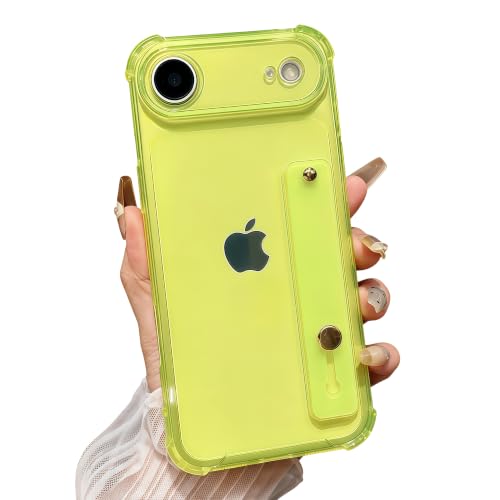 siduater for iPhone Air Case with Strap Holder Stand - Neon Green