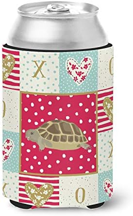 Caroline's Treasures CK5536CC Turtle Can or Bottle Hugger, Red Cooler Washable Drink Sleeve Collapsible Beverage Insulated Holder, Can Hugger, Multicolor image 2