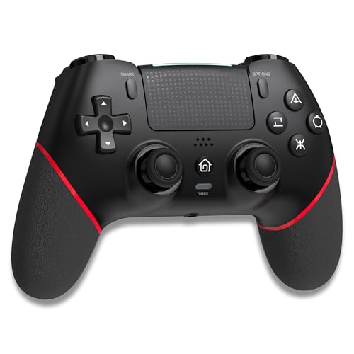 QISI ps4 �R���g���[���[ ���C�����X�ڑ� �u���b�N �z���C�g �}�N���@�\ 1000mAh��e�� �����ԘA���g�p �W���C���Z���T�[ TURBO�A�� ���� ���ϋv�{�^�� �l�ԍH�w �Ή��@�� �z�[�����ʓ��� Dual Shock PS4/P4 Slim/