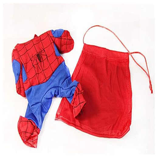 Juanquan - Disfraz de Spiderman para Perro, Disfraz de Gato con Capas, para Mascotas, Disfraz de Superman