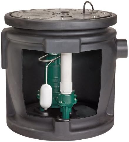 ZOELLER 1/2 HP,Sewage Ejector,Max. Head 21 ft.