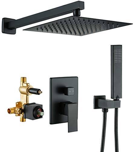 Shower faucets sets, mliaocuk complete matte black shower system …