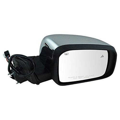 TRQ Passenger Side Mirror Assembly Electric Adjustment Heated Memory Chrome Compatible with 2011-2022 Dodge Durango with Turn Signal & Blind Spot Indicator CH1321420 by TRQ - Image 7