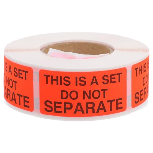 WESIEVYA Fluorescent Red Shipping Labels “do Not Separate” Packing Stickers 2x2 Inch 500pcs Roll for Packaging and Mailing with Strong Adhesive Industrial Shipping and Handling Tags