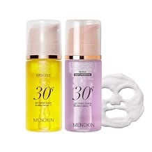 MENOKIN Korean Face Mask [30 Seconds Quick Bubble Mask] [Bright&Repair] Hyaluronic acid & soothing mask, Radiance-boosting, Easy to Use,Glass Skin, 3.21 fl.oz