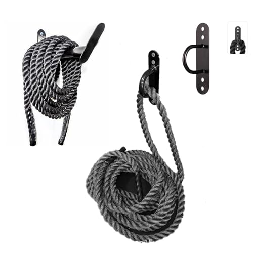 Soportes para cuerdas de batalla y ganchos de almacenamiento de pared 6