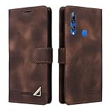 OKZone Kompatibel mit Huawei P Smart Plus 2019/Honor 10i Hülle, Halterung Standfunktion Kartenfach Wallet Schutzhülle 360 Grad Stoßfest Premium Leder Schutzhülle Handyhülle (Braun)