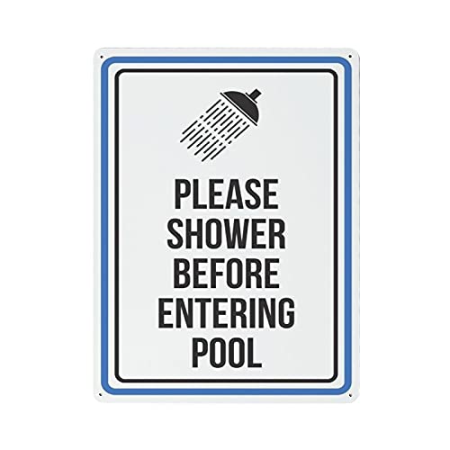 �A���~�j�E�����Ŕ� 40.6cmx30.5 cm Please Shower Before Entring Pool �p�[�\�i���C�Y���^���u���L�Ŕ� �K�тȂ����^���T�C�� �E�H�[���A�[�g ���� ���O ���� ���H �����G���A �ό� ���t���ȒP