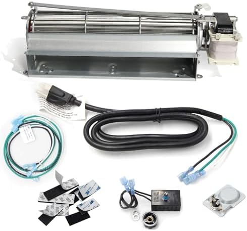 Hongso GFK4 FK4 GFK4A GFK4B Replacement Fireplace Blower Fan KIT, Fireplace Inserts Heat Exchangers with Ball Bearings for em3030lh-85, Heatilator NDV4236I, Majestic, Vermont Castings, Monessen, CFM