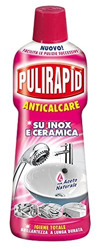 Set 8 PULIRAPID Anticalcare Aceto 500 ml Detergenti Casa
