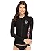 Rip Curl Women's Wetty Long-Sleeve Front-Zip UV Rashguard with Printed Side Panels