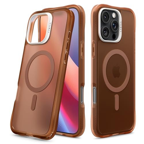 yCYRILLz by Spigen iPhone 16 Pro p P[X MagSafeΉ EgVA[  Xgbvz[t e ϋv ϏՌ Jی Qi[d قȂ ACtH 16 v p Jo[ EgVA[R