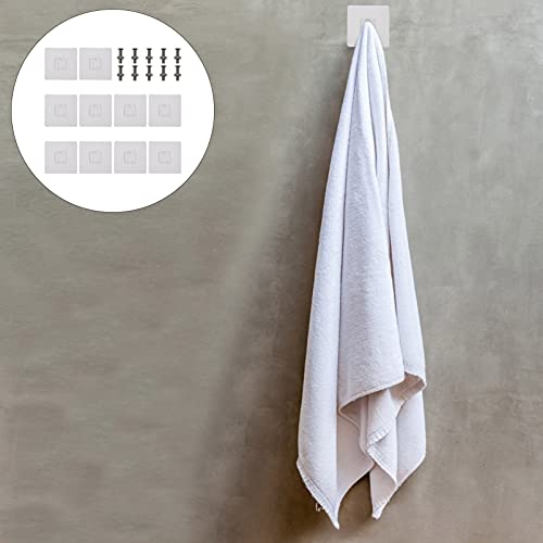 UPKOCH 10Pcs Unhas Adesivas Ganchos De Parede Adesivo Unhas Parafusos de Montagem Na Parede de Suspe