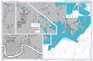 UKHO BA Chart 3382: Mississippi River Southwest Pass to New Orleans