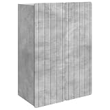 GHVBNMF Armadio da parete grigio cemento, 66 x 34,5 x 92 cm, in legno