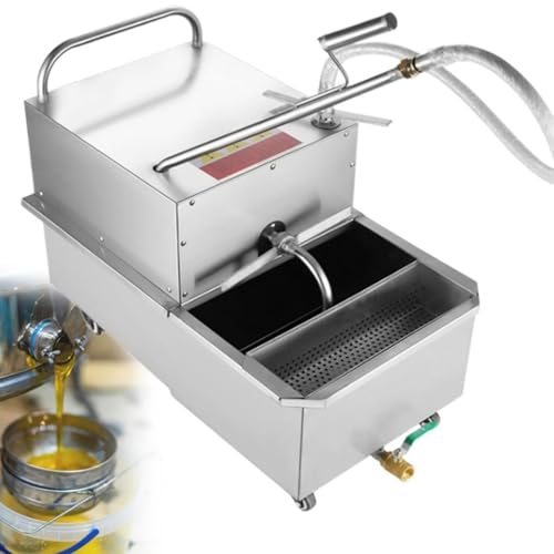 XIVUIFOI Deep Fryer Oil Filter Machine,Commercial Mobile Oil Filtration Systems for Restaurants and Snack Bars,Cost-Effective and Convenient,User-Friendly