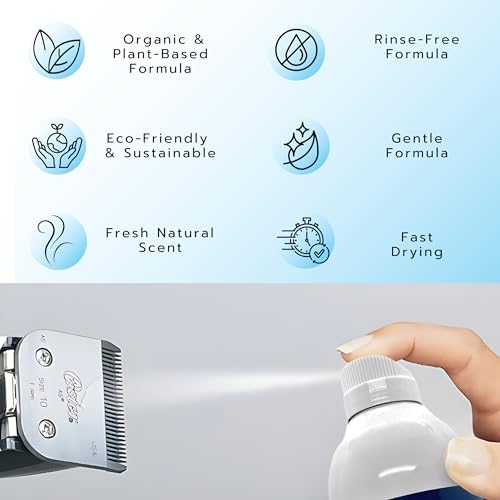 LUCAS-CIDE Cleaner, Cool and Care Clipper Spray, Sanitizer for Hair Clippers, Salon & Household Essentials 16 Fl Oz - Set of 3