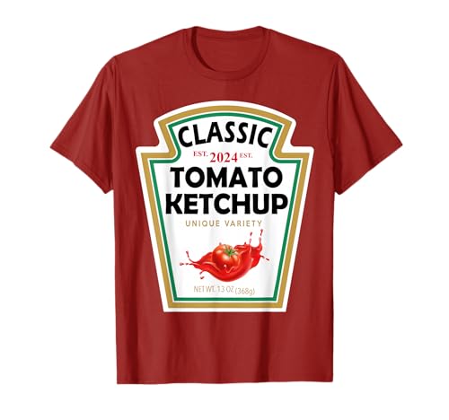 Red Ketchup DIY Halloween Costume Matching Group Mustard T-Shirt