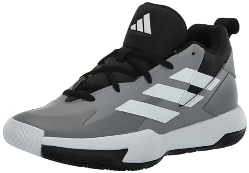 adidas Cross Em Up Select Mid Trainers Sneaker, Grey/White/Black, 5 US Unisex Big Kid