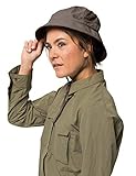 atmungsaktiv Jack Wolfskin Hut Supplex Sun, Siltstone, L