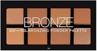 BYS Bronzing Powder Palette - 8 Color Shades - Bronze, Contour, Sculpt, Highlight
