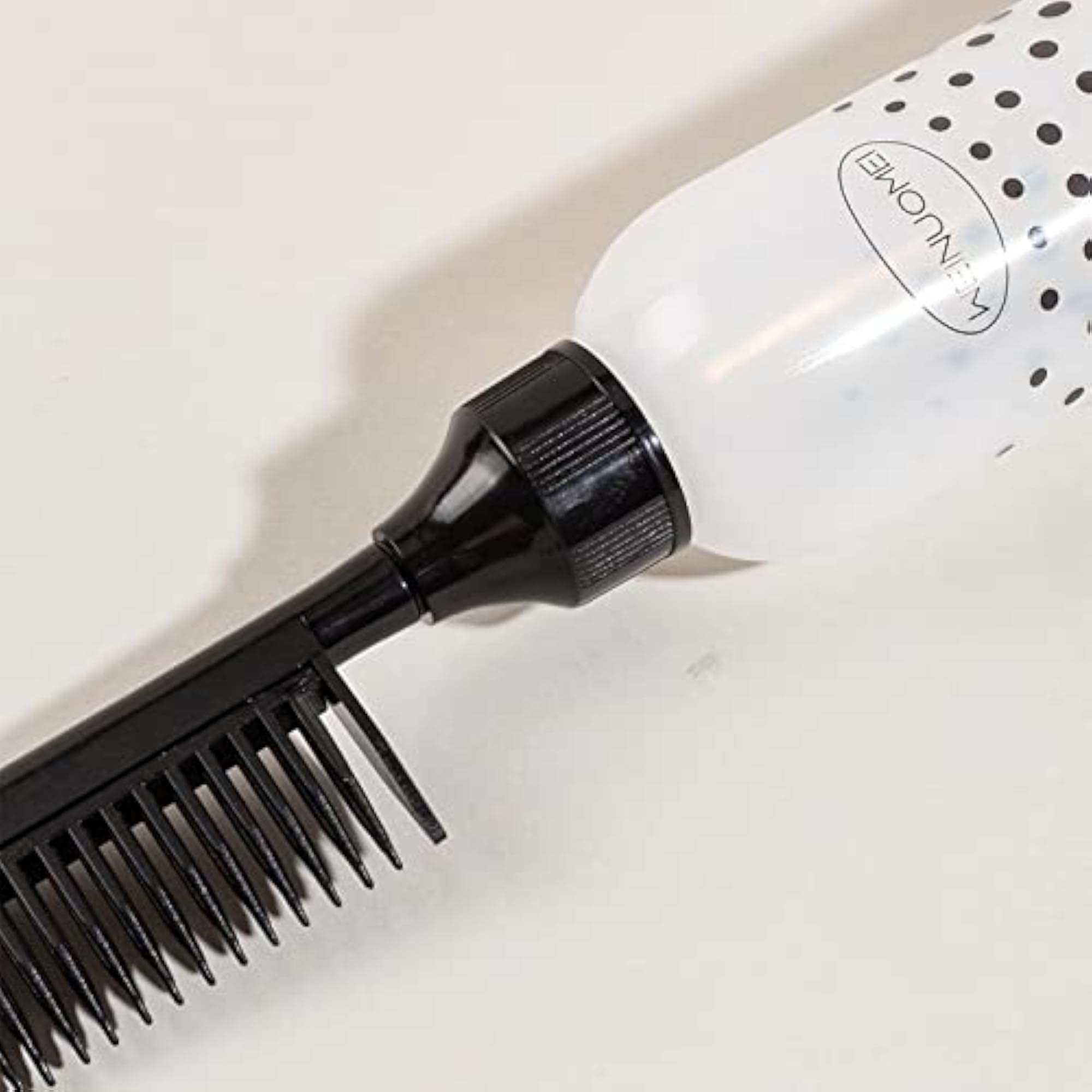 Root Comb Bottle Accessories Hair Coloring Dyeing Bottle for Home Black