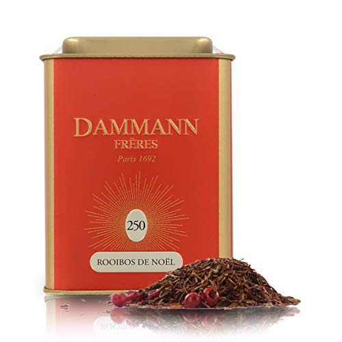 Rooibos De Noël: Té Rojo De Navidad N°250 - Christmas Tea 2020 - Lata De 90 Gramos - Dammann Frères