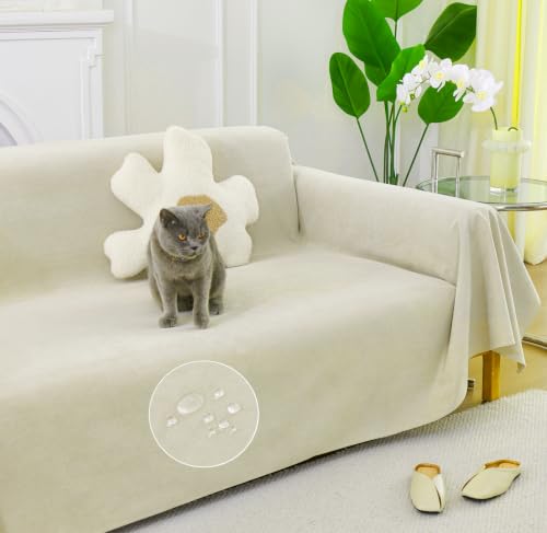 HomeFirst ソファーカバー 防水 犬猫対策 マルチカバー 長方形 撥水加工 ズレ防止 ソファカバー 1人掛け 2