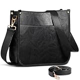 ISEYOU Sac a Main Femme, Sac Bandoulière Femme en Cuir PU avec 2 Pcs Bretelles Réglables et Amovibles, Sacs a Main Femmes Bandoulieres Mode Elegant pour Voyage Quotidien Travail