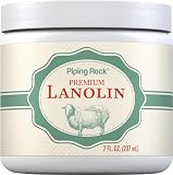 Piping Rock Lanolin Nipple Cream | 7 fl oz | Moisturizing & Soothing Balm for Skin, Face, and Body | Non-GMO, Free of Parabens, SLS & Fragrances