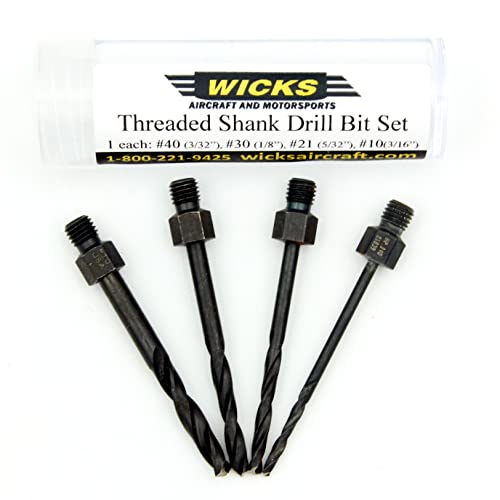 Wicks Aircraft TDL-SET Threaded Shank Drill Bit Set cover