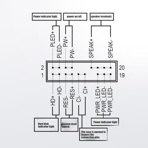 ABS Alarm Buzzer for Motherboards Ensuring Noise-Free in Offices Silents Background Computer Case Speakers Providing Accurate Fault Alerts with Quickly Snapping on Mounting for Home Use - 4