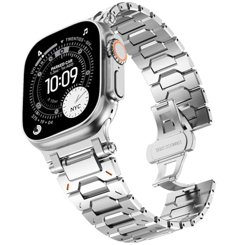 Bracelet connecteur en métal solide Apple Watch Series 10 9 8 7 SE