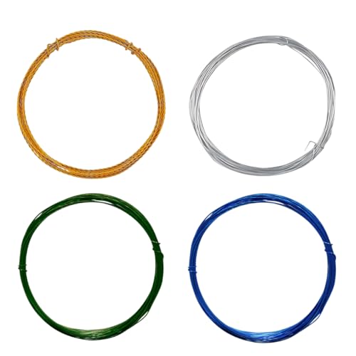 Arame de alumínio liso para artesanato (Verde)