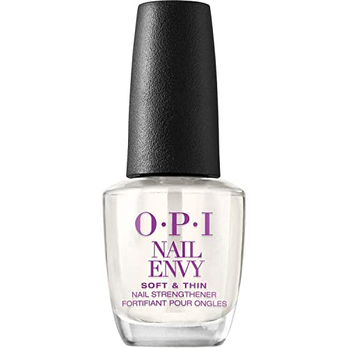 Image of O.P.I Nail Envy Nail Strengthener | 15 ml | Nail Hardener Polish and Base Coat | Transparent Nail Protector for Strong Natural Nails