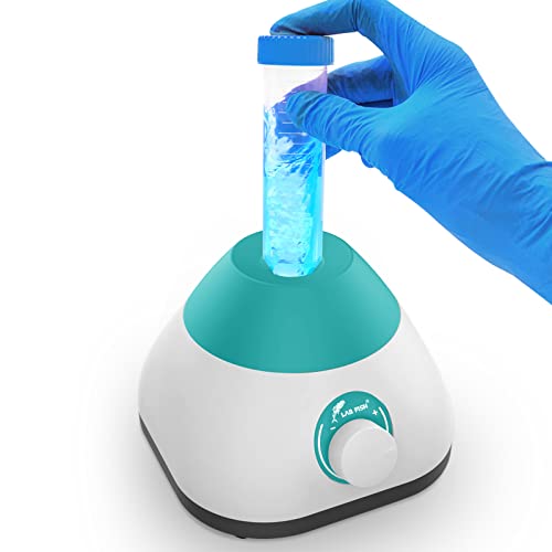 LABFISH Mini Vortex Mixer Touch Function Adjustable Speed 0-3000 RPM Lab Vortex Shaker Mixing for Test Tubes,Acrylic Paints,Tattoo Ink ,Gel Polish,Nail Polish and Eyelash Adhesives ,Mix Up to 50ML