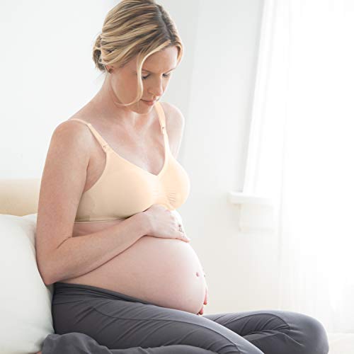 Medela Maternity And Nursing T-Shirt Bra, Non Wired And Ultra Comfortable Maternity Bra That Grows With You, Medium, Nude #TOP5