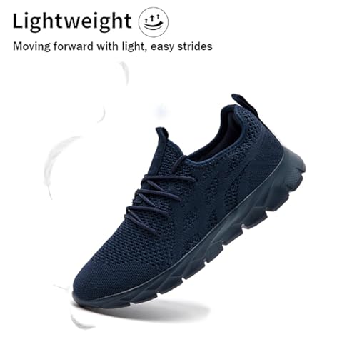 Image of Mens Slip On Walking Shoes Non Slip Running Shoes Lightweight Breathable Tennis Sneakers Fashion Casual Gym Trainers