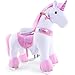 PonyCycle Oficial Clásico Modelo U 2021 Montar a Caballo Animal Que Camina Juguete de Peluche Unicornio Rosa con Ruedas y Freno para niños de 3 a 5 años pequeño Ux302