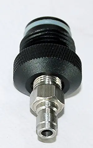 TRINITY Adaptador ASA de paintball Conector de tanque de manguera remota de bobina NPT de 1/8 ", Adaptador ASA de bobina remota de paintball, Adaptador remoto de paintball