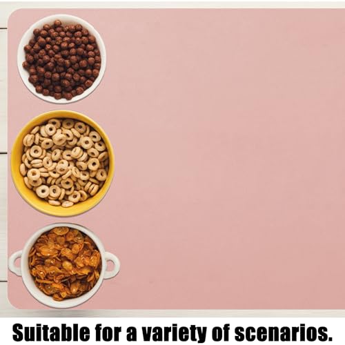 Tapis de souris multifonctionnel durable rose tapis de bureau grand format - 2