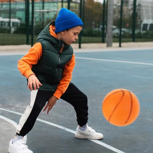 BESPORTBLE Bola De Espuma De Treinamento Interno De Basquete Silenciosa Não Revestida De Alta Densid