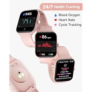 Smart Watch for Women Alexa Built-in, 1.95" Fitness Tracker with Answer/Make Calls, IP68 Waterproof/Heart Rate/Sleep Tracker/100 Sport Modes, Fitness Watch Compatible Android iOS 3 41SCUU3TIRL. SS300