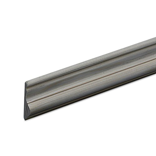 Preisvergleich Produktbild Profilleiste Zierleiste Abschlussleiste Bastelleiste aus geschliffenem Kiefer-Massivholz 2400 x 13 x 50 mm