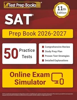 Paperback SAT Prep Book 2026-2027: 50 Full-Length Practice Tests and SAT Study Guide: [11th Edition] Book